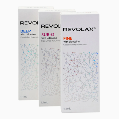 Yüksek Biyolojik Uyumluluk Revolax Dermal Filler Yüz kırışıklıklarının düzeltilmesi ve cilt gençleştirme tedavileri için enjekte edilebilir jel