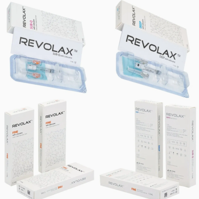 Yüksek Biyolojik Uyumluluk Revolax Dermal Filler Yüz kırışıklıklarının düzeltilmesi ve cilt gençleştirme tedavileri için enjekte edilebilir jel