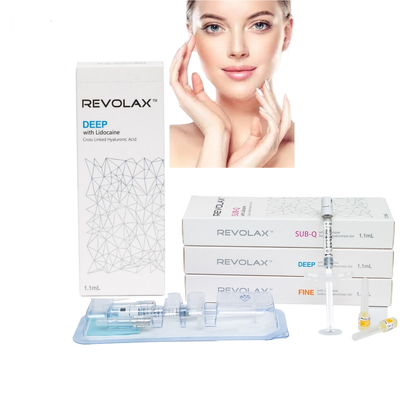 Pürüzsüz ve Elastik Jel kıvamında Revolax Dermal Dolgu İnce Derin Sub-Q Enjekte Edilebilir Jel 2-25°C'de Saklayın Yüz Hacmi Yeniden Yapılandırması İçin İdeal