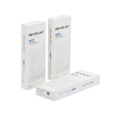 Dondurmaktan kaçının Revolax Dermal Filler ince derin Sub Q konsantrasyonu mL başına 20 mg Derin yüz hacim ve kırışıklık tedavisi için enjekte edilebilir