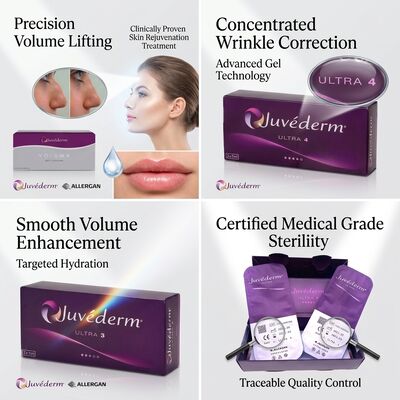 Juvederm Voluma Elmacık Dolgusu Çapraz Bağlı Hyaluronik Asit Orta Yüz Hacim Kaldırma İçin Dermar Dolgu