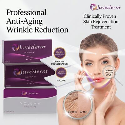 Juvederm Ultra 3 Dudak Dolgusu Enjekte Edilebilir Hyaluronik Asit Dermar Dolgu 24mg/ml Dudak Hacmi Tanımlaması İçin