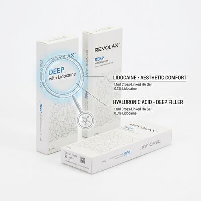 Revolax Derin Dudak Doldurucu Dudak Büyütme için Monofazik Çapraz Bağlı Hyaluronik Asit Dermal Doldurucu 1.1ml