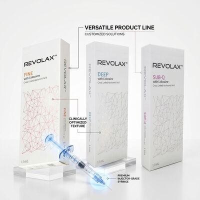 Revolax Sub-Q Full Face Filler Monofazik Hiyaluronik Asit Dermal Filler 1.1ml Yüz Hacmini Yeniden Kurtarmak İçin