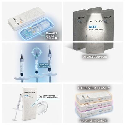 Revolax Derin Nasolabial Fold Filler Monofazik Çapraz Bağlı Hyaluronik Asit Dermal Filler 1.1ml 24mg/ml