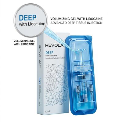 Revolax Deep Marionette Çizgisi Dolgusu Monofazik Hyaluronik Asit Dermal Dolgu Maddesi 1.1ml Ağız Köşesi Düzeltmesi İçin