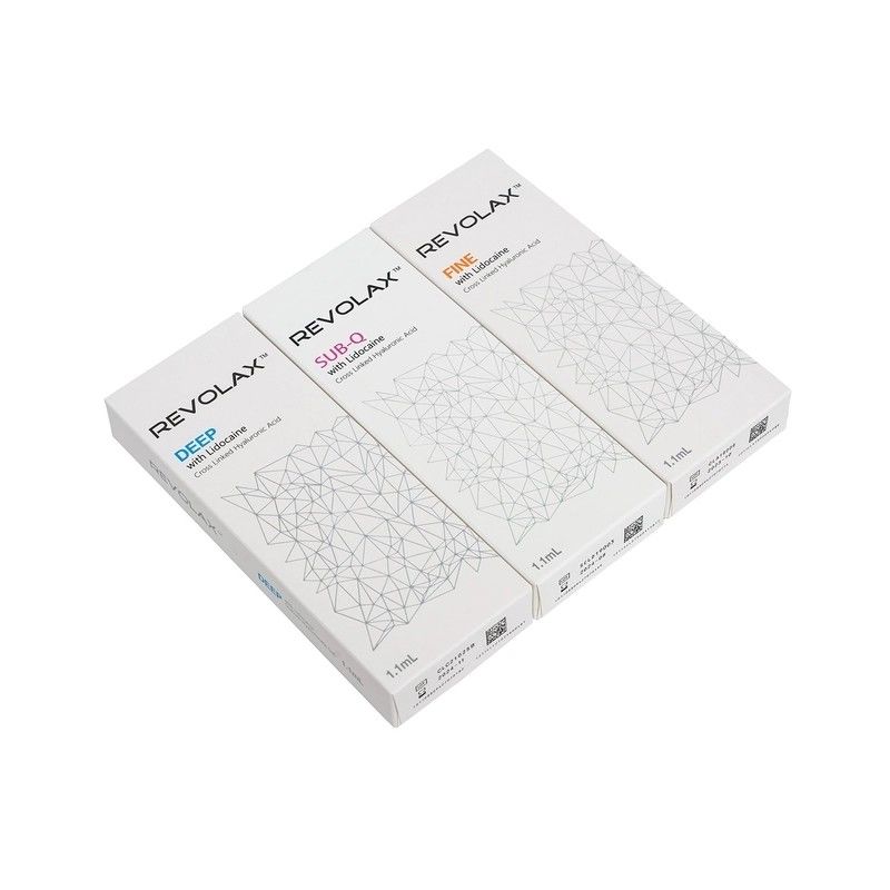 Pürüzsüzleştirme ve Doldurma için Revolax 1.1ml Hyaluronik Asit Dermal Filler İnce Derin Subq