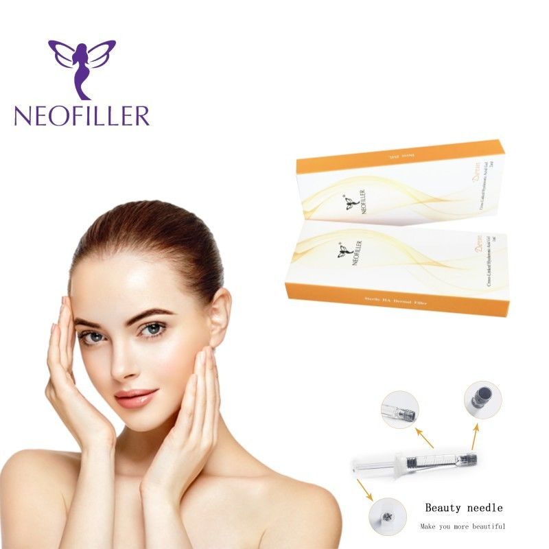 Şeffaf Hyaluronik Asit Dermal Filler Enjekte edilebilir Gel Yumuşak Genç Cilt Yüz Yenilenmesi Geliştirme