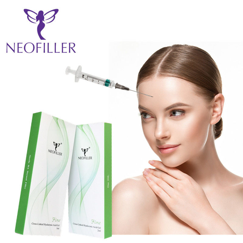 Şeffaf Hyaluronik Asit Dermal Filler Çapraz Bağlı Enjekte edilebilir Gel Hipodermik Enjeksiyon Yüz Büyütme