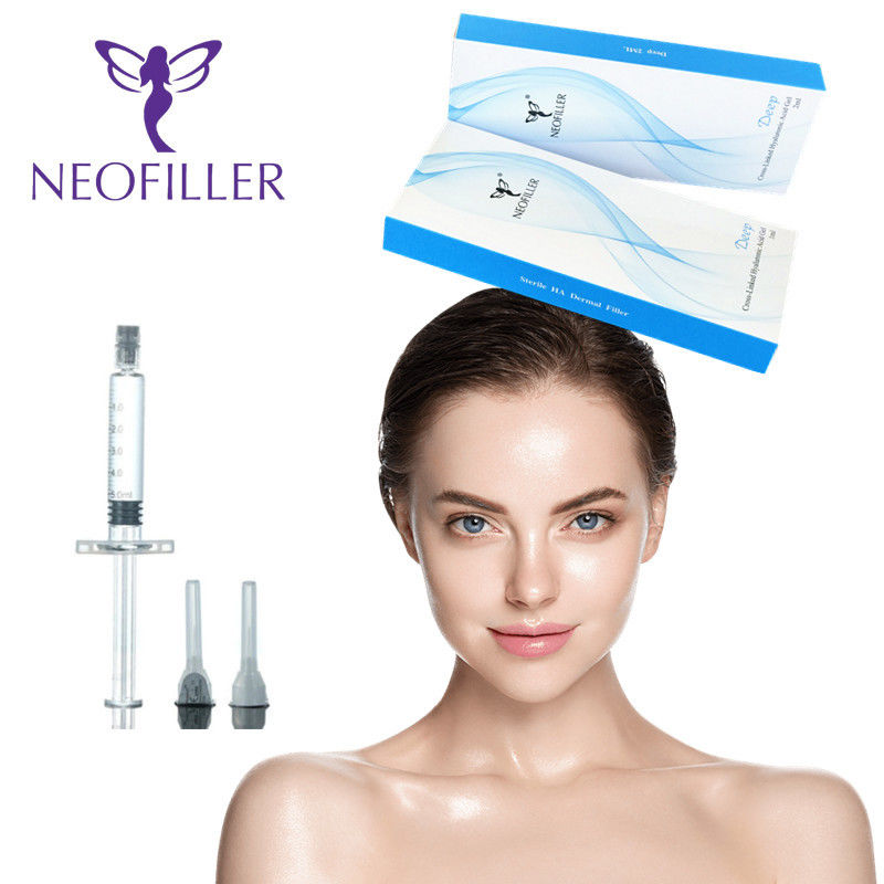 Yüz kırışıklığı azaltıcı Hiyaluronik Asit Dermal Dolgu Enjekte edilebilir Gel Oda sıcaklığı Doğal gençleştirme geliştirme