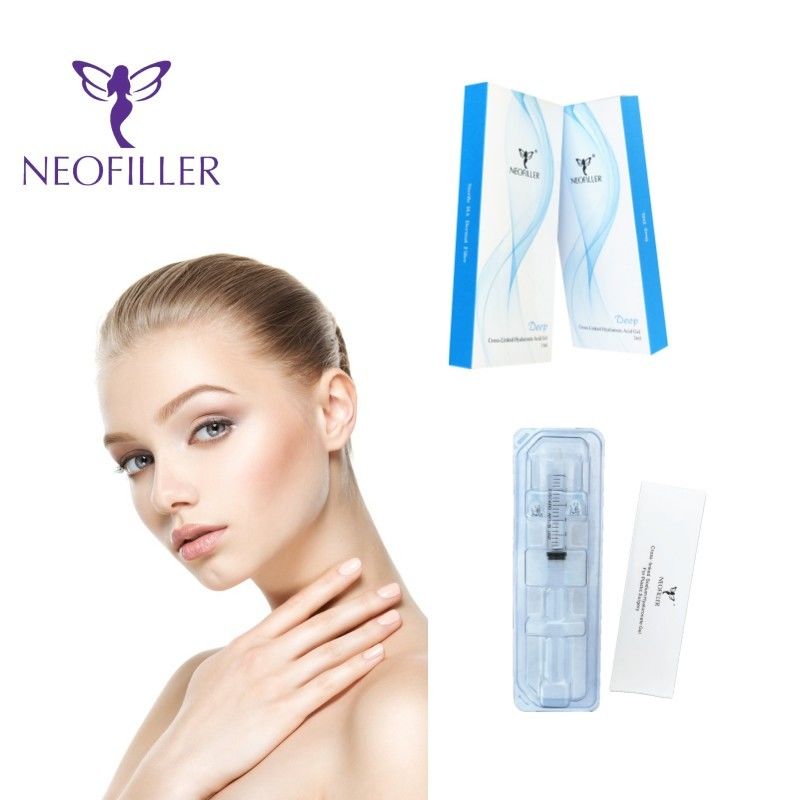 Neofiller 24mg-ml Hyaluronik Asit Dermal Filler Enjekte edilebilir Gel Karışıklık Azaltma Yüz Büyütme