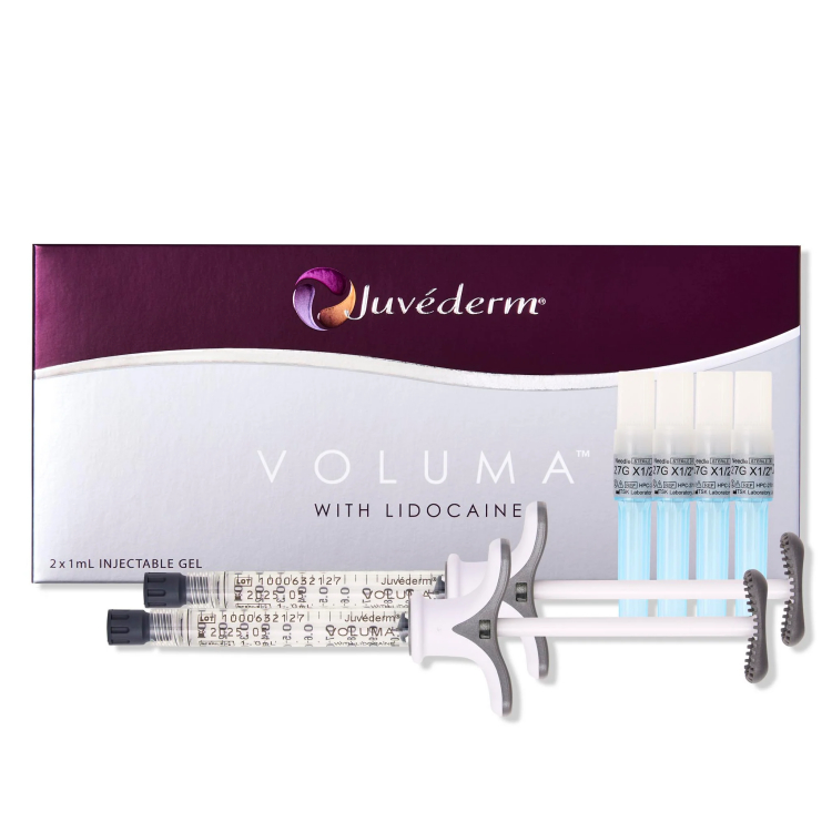 Anti-Aging Juvederm Dermal Filler 2×1ml Ultra3 Ultra4 Voluma Hyaluronik Asit Enjekte edilebilir Gel ile Paketlenmiş