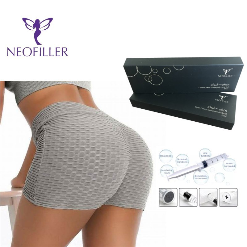 Çapraz Bağlantılı 24mg-ml Hyaluronik Asit Dermal Dolgu Steril Şırınga Enjekte edilebilir Gel 9-12 Ay Uzun ömür