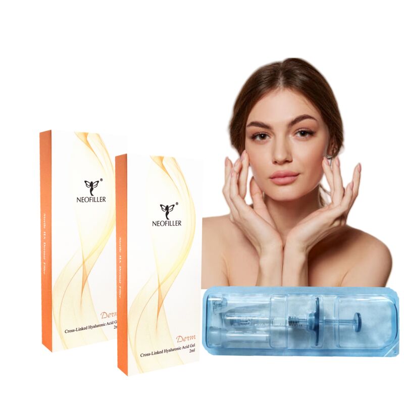 Neofiller Gençlik Parıltısı 24mg-ml Hyaluronik Asit Dermal Dolgu Enjekte edilebilir Gel 9-12 Ay Uzun ömür Hipodermik Enjeksiyon
