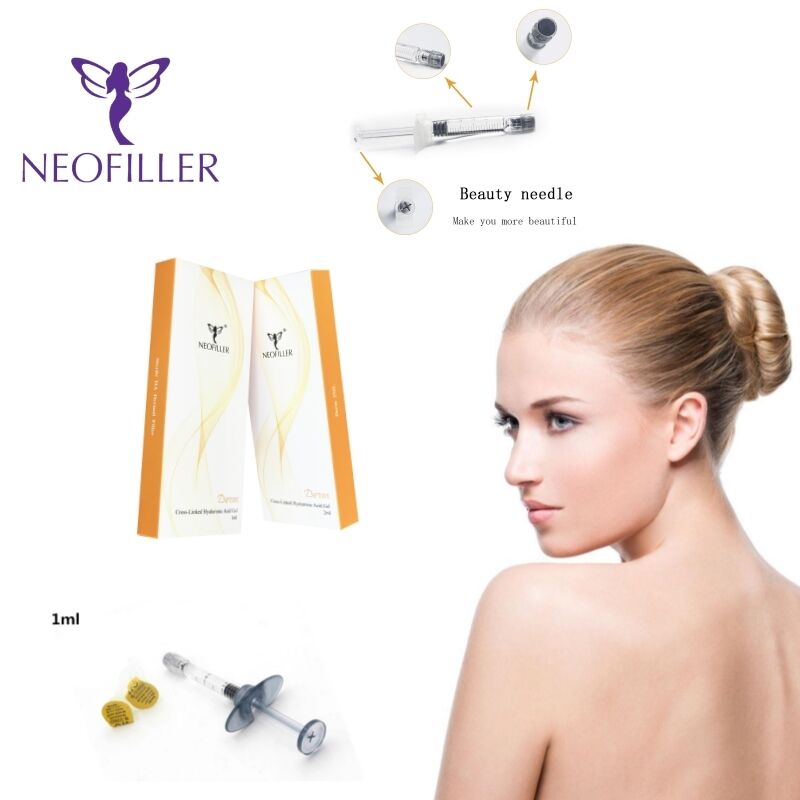 24mg-ml Hiyaluronik Asit Dermal Filler Cross-Linking Injectable Gel 9-12 Ay Uzun ömür Yüz Yenilenmesi