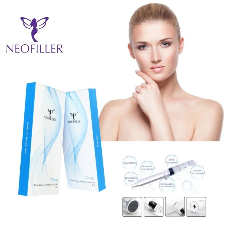 9-12 Ay Uzun Ömür 24mg-ml Hyaluronik Asit Dermal Dolgu Enjekte Edilebilir Jel Yüz Gençleştirme Hacim Restorasyonu