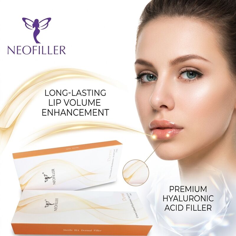 1 ml Hyaluronic Acid Dermal Filler Enjekte edilebilir Gel 8 ila 15 Aylık Süre ile Biyo uyumlu çapraz bağlantılı Hyaluronic Acid