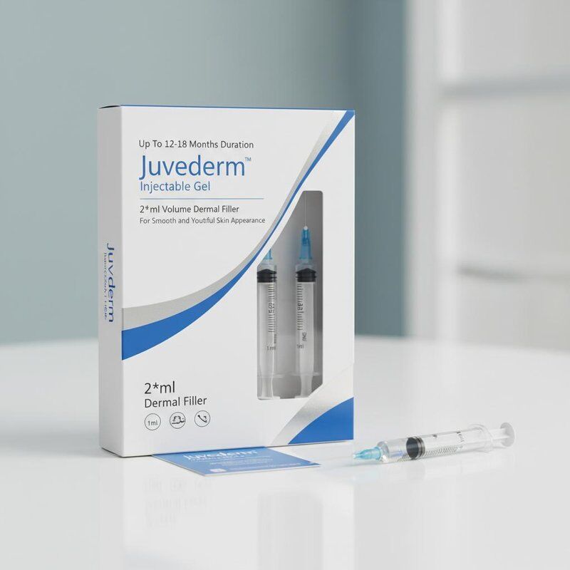 Pürüzsüz ve Genç Cilt Görünümü için 12-18 Aya Kadar Süreli Juvederm Enjekte Edilebilir Jel 2*1ml Hacim Dermal Dolgu