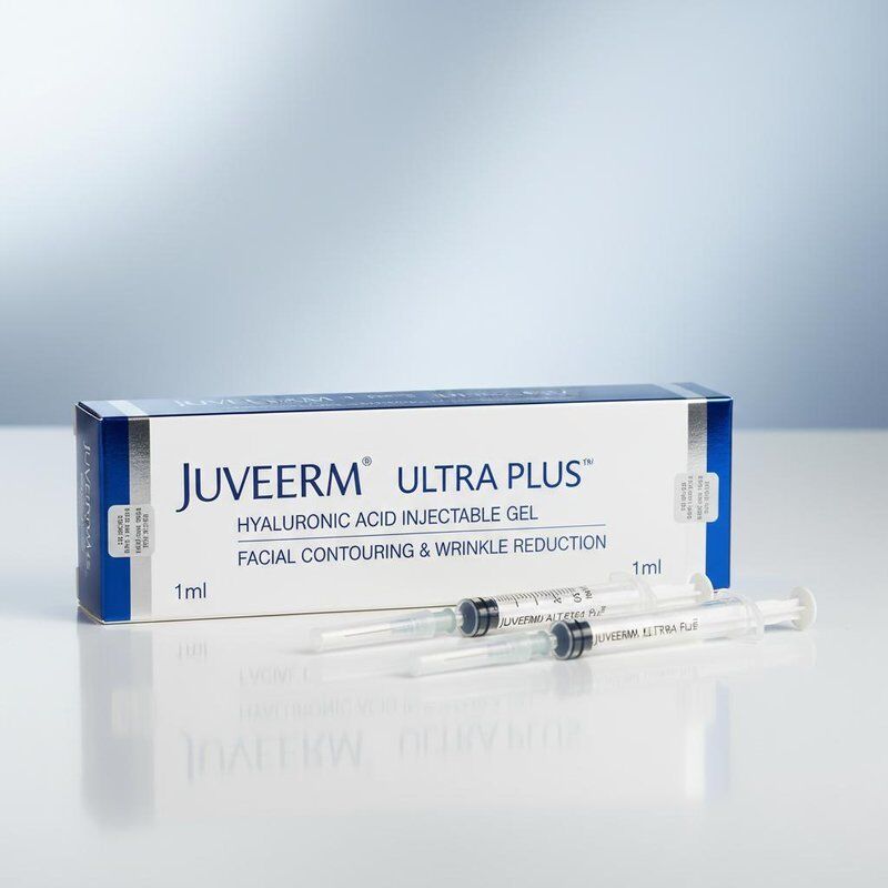 Güvenlik Juvederm Ultra Plus Filler 1ml 2Syringes Hyaluronik Asit Enjekte edilebilir Gel Yüz Kontürü ve kırışıklık azaltma için