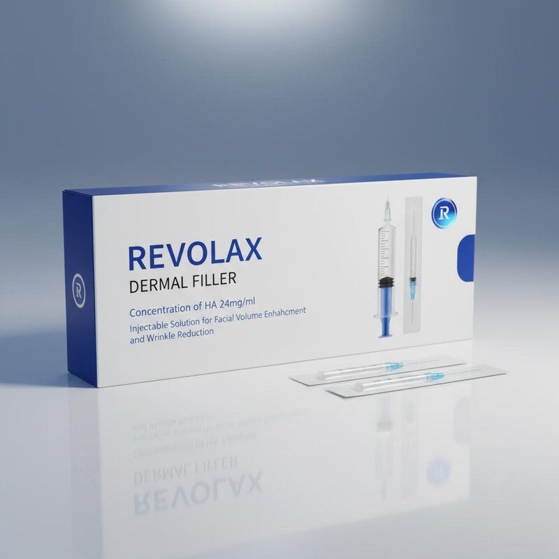 Ha' nın Konsantrasyonu 24mgml Revolax Dermal Filler Yüz Hacmini Artırmak ve Kıvrımları Azaltmak İçin Enjekte edilebilir Solüsyon