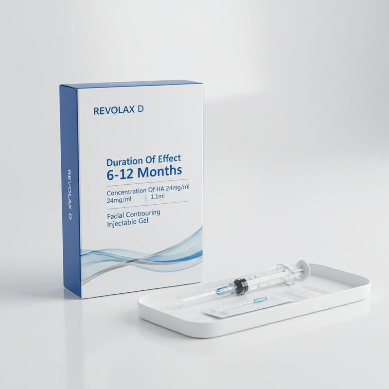 Etkinlik Süresi 6 - 12 Ay Revolax Dermal Filler Ha konsantrasyonu 24mgml Cilt 11ml Yüz Kontürü Enjekte edilebilir Gel