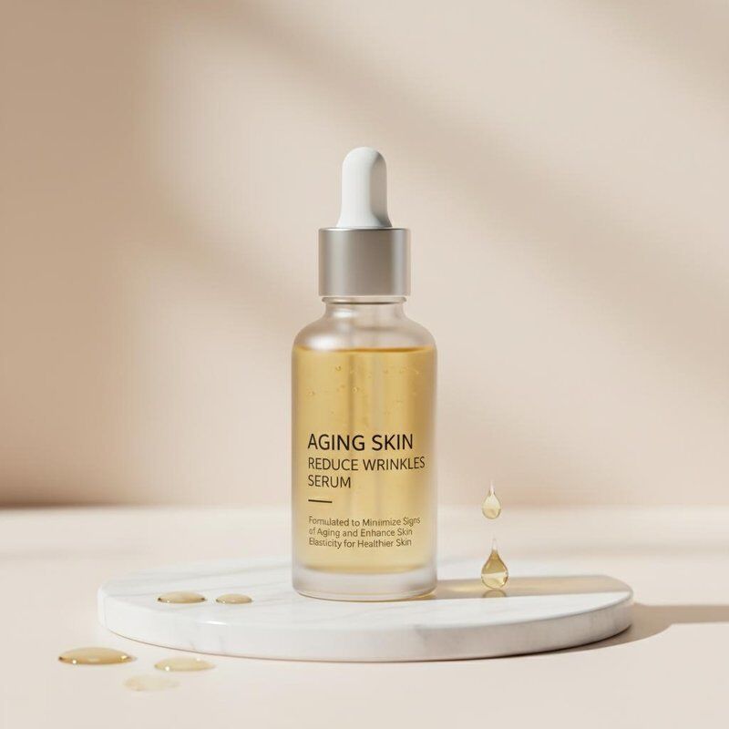 Yaşlanan Cilt Kırışıklıkları Azaltan Serum Yaşlanma Belirtilerini En Aza İndirmek ve Daha Sağlıklı Bir Cilt İçin Cilt Esnekliğini Artırmak üzere Formüle Edilmiştir.