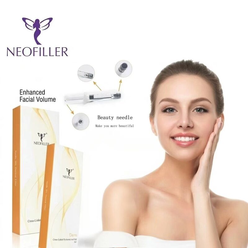Neofiller 2 Yıllık Geçerlilik Hyaluronik Asit Dermal Filler Kolay Çalıştırılabilir Enjekte edilebilir Gel Yüz Kontürünü Artırma