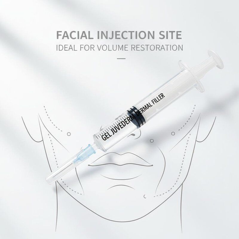 Jel Juvederm Dermal Filler 1ml Şırınga Yüz Enjeksiyon Bölgesi Yüz Gençleştirme ve Hacim Restorasyon Prosedürleri İçin İdeal
