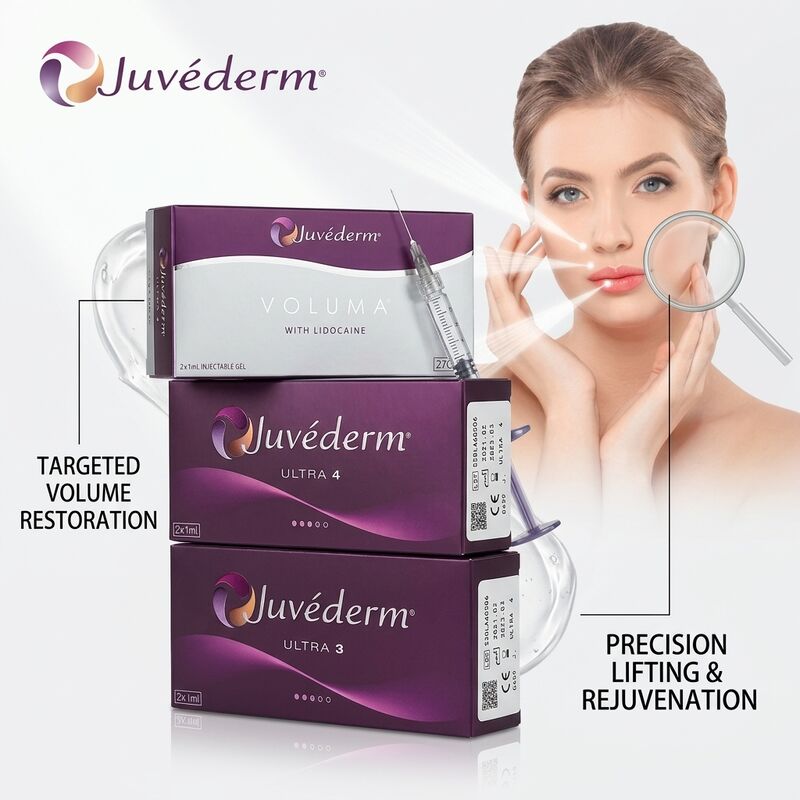 Juvederm Ultra 4 Çenesi Dolguyu 24mg/ml Jawline Contouring için Hyaluronik Asit Dermal Dolgu