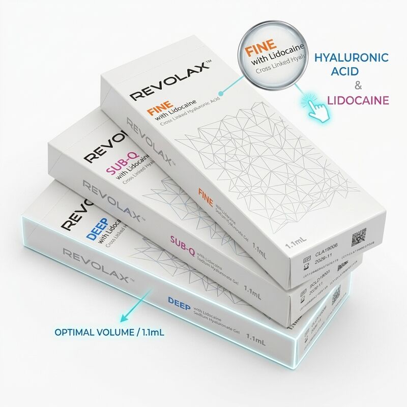 Revolax Deep Marionette Çizgisi Dolgusu Monofazik Hyaluronik Asit Dermal Dolgu Maddesi 1.1ml Ağız Köşesi Düzeltmesi İçin