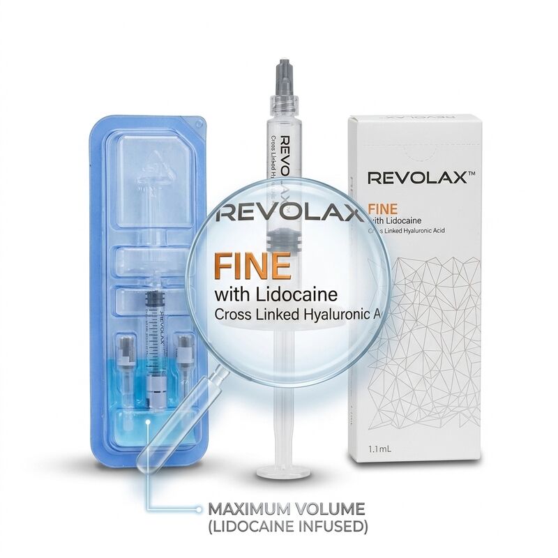 Revolax Sub-Q Çene Dolgusu Monofazik Hyaluronik Asit Dermal Dolgu 1.1ml Çene Kontürlemesi İçin